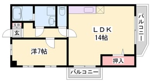 ユートピア魚住の物件間取画像